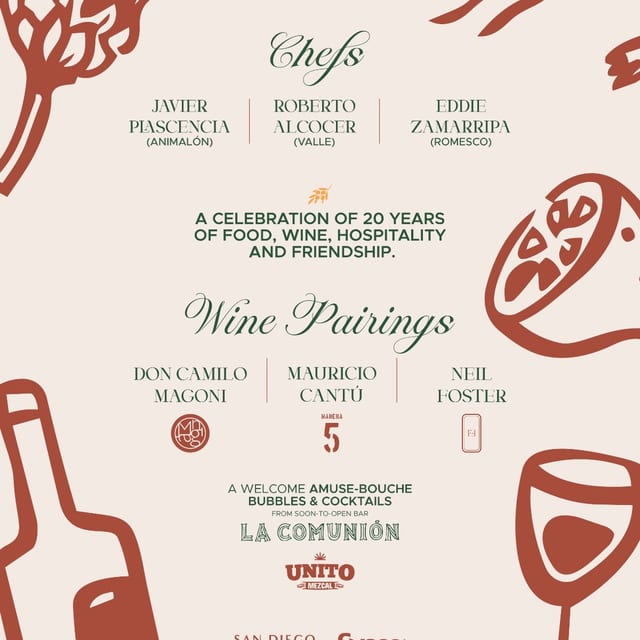 Romesco XX Anniversary Chef Dinner