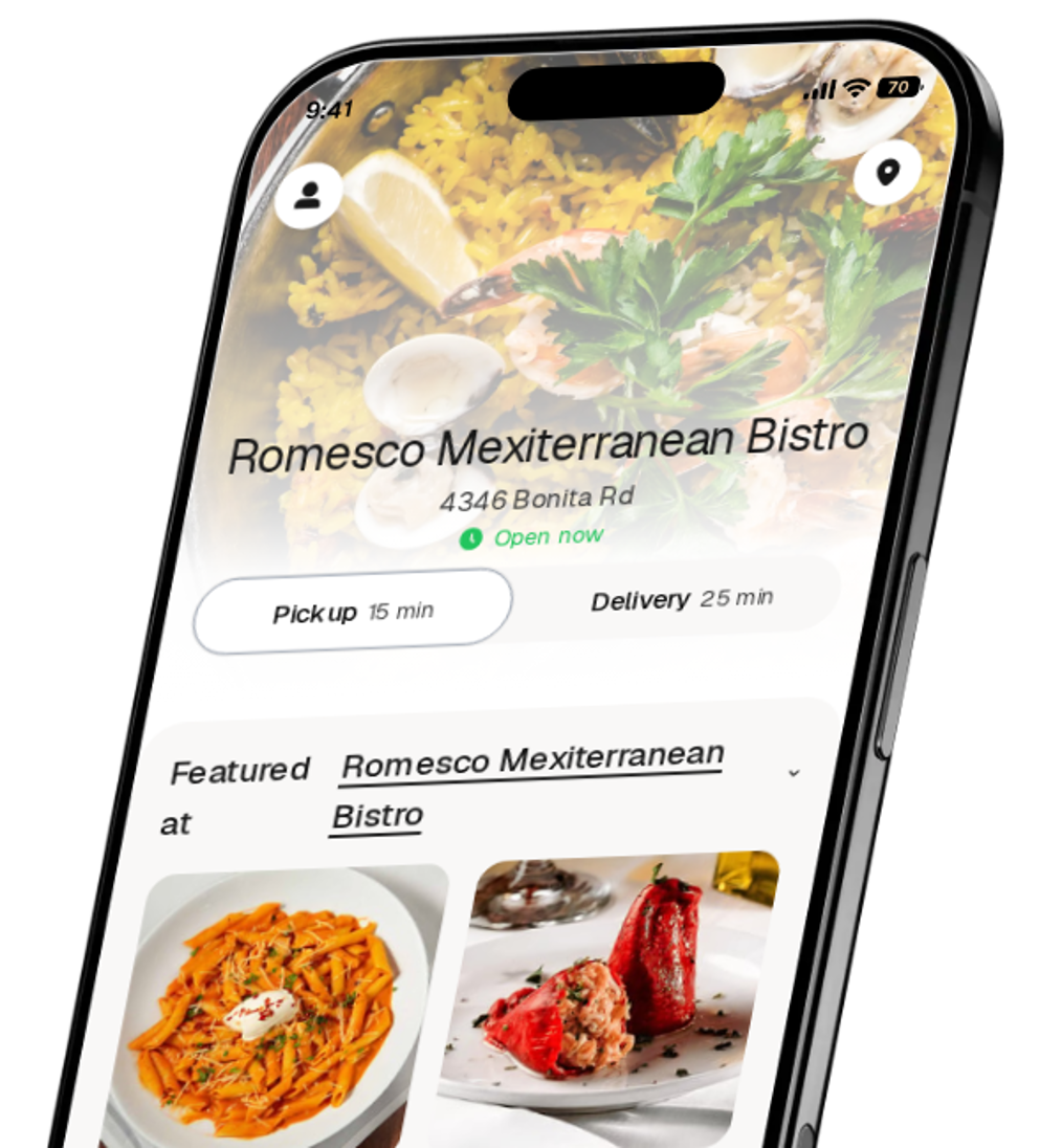 Romesco Mexiterranean Bistro app preview