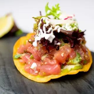 Roadside Ahi Tuna Tostada