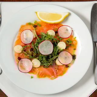 Smoked Salmon Carpaccio